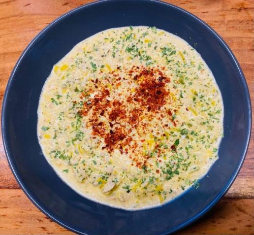 Käse-Lauch-Suppe